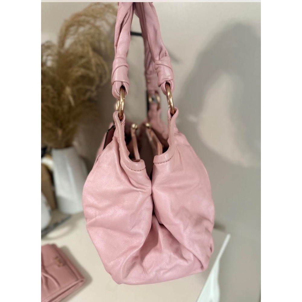 Coach Madison Maggie Pink Leather Hobo Bag & Wallet Y2K Coquette - Picture 4 of 8